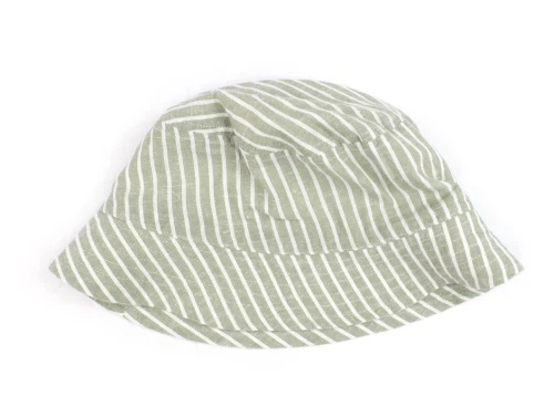 Name It oil green stribet bucket hat solhat